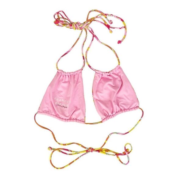 Frankie’s Bikinis Sand Halter Top Large - Picture 6 of 7